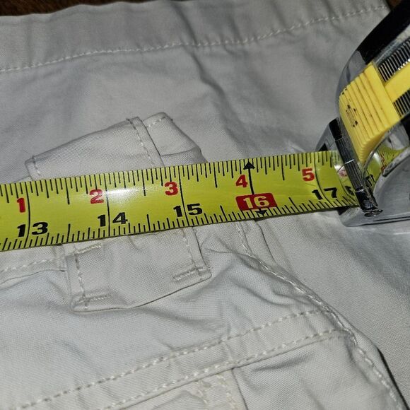 a.n.a Women's SZ 10 W31" I30.5" Cream Cargo Pockets Wide Leg Pants Lightweight - Picture 10 of 11